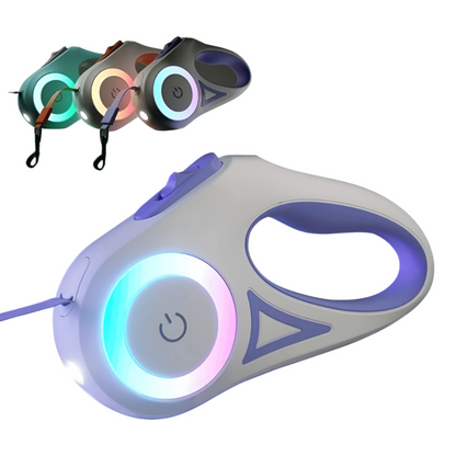 Correa Retráctil Automática con Linterna LED y Luces RGB – 3M / 5M - Click&Go Shop by Cris
