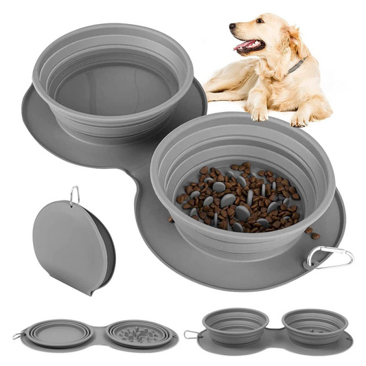 Comederos Plegables Portátiles para Perros y Gatos (2 en 1) - Click&Go Shop by Cris