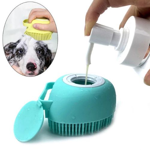 Cepillo de Baño para Mascotas con Dispensador de Champú - Click&Go Shop by Cris