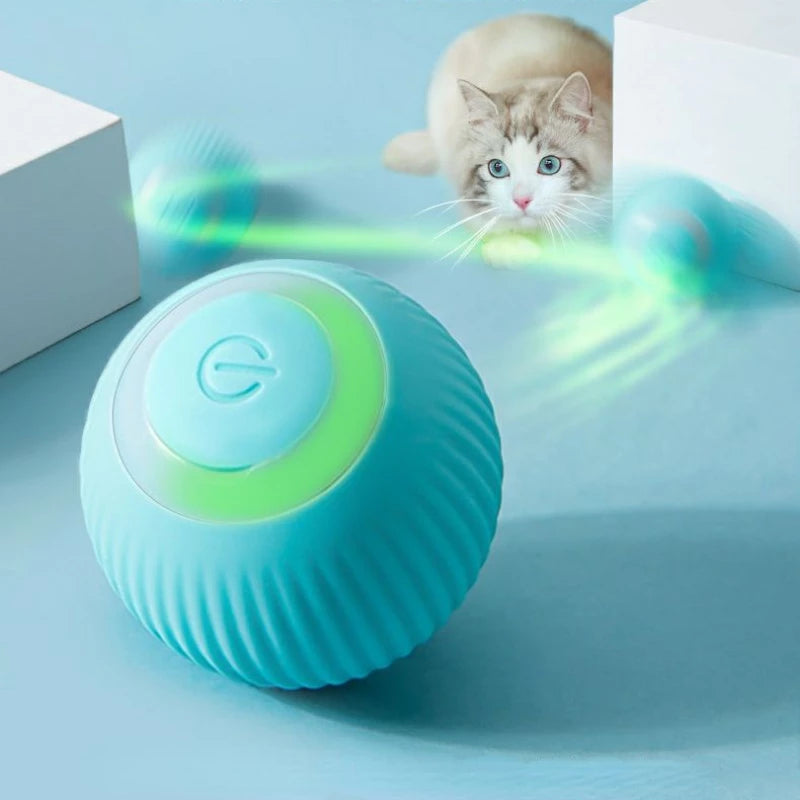 Bola interactiva inteligente para gatos – Juguete electrónico rodante automático