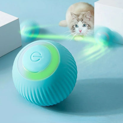 Bola interactiva inteligente para gatos – Juguete electrónico rodante automático