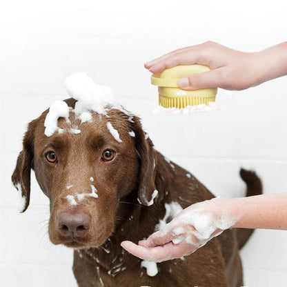Cepillo de Baño para Mascotas con Dispensador de Champú - Click&Go Shop by Cris
