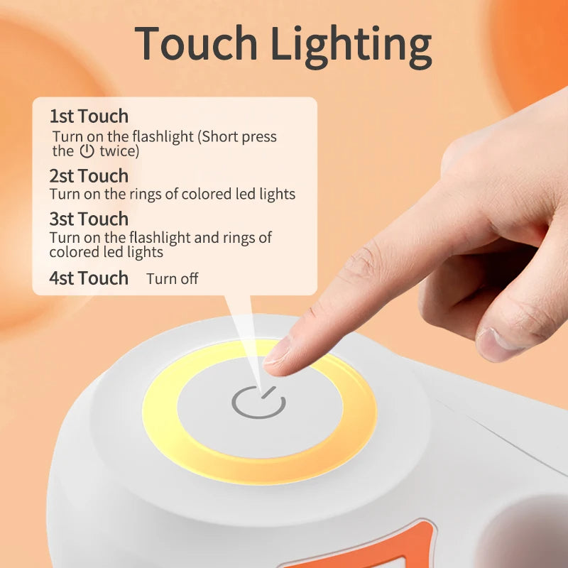 Correa Retráctil Automática con Linterna LED y Luces RGB – 3M / 5M - Click&Go Shop by Cris