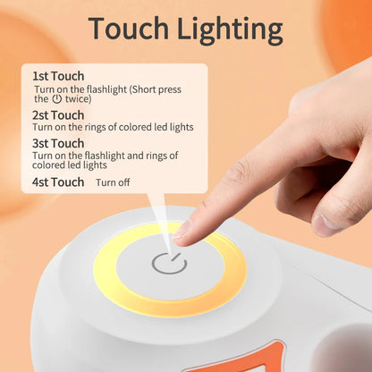 Correa Retráctil Automática con Linterna LED y Luces RGB – 3M / 5M - Click&Go Shop by Cris