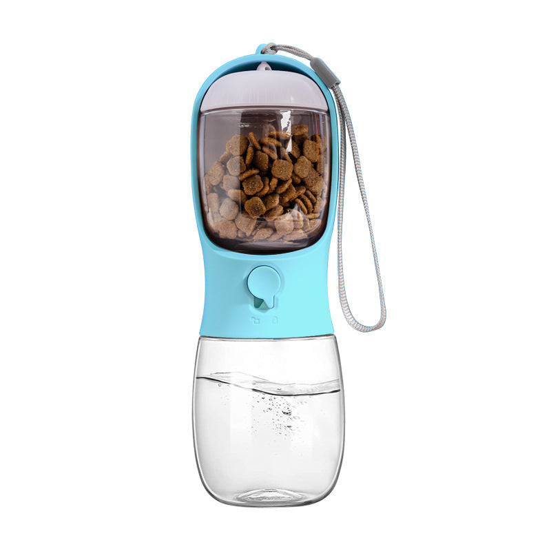 Botella Portátil de Agua con Contenedor de Comida para Perros y Gatos - Click&Go Shop by Cris