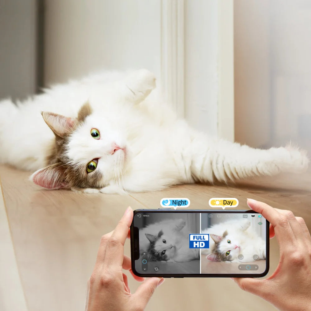 Remote Camera Robot 1080P – Seguridad inteligente y compañero interactivo para mascotas - Click&Go Shop by Cris