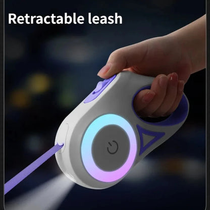 Correa Retráctil Automática con Linterna LED y Luces RGB – 3M / 5M - Click&Go Shop by Cris