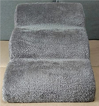 Escaleras/Rampa Antideslizante para Perros – 3 Niveles, Funda Lavable y Extraíble